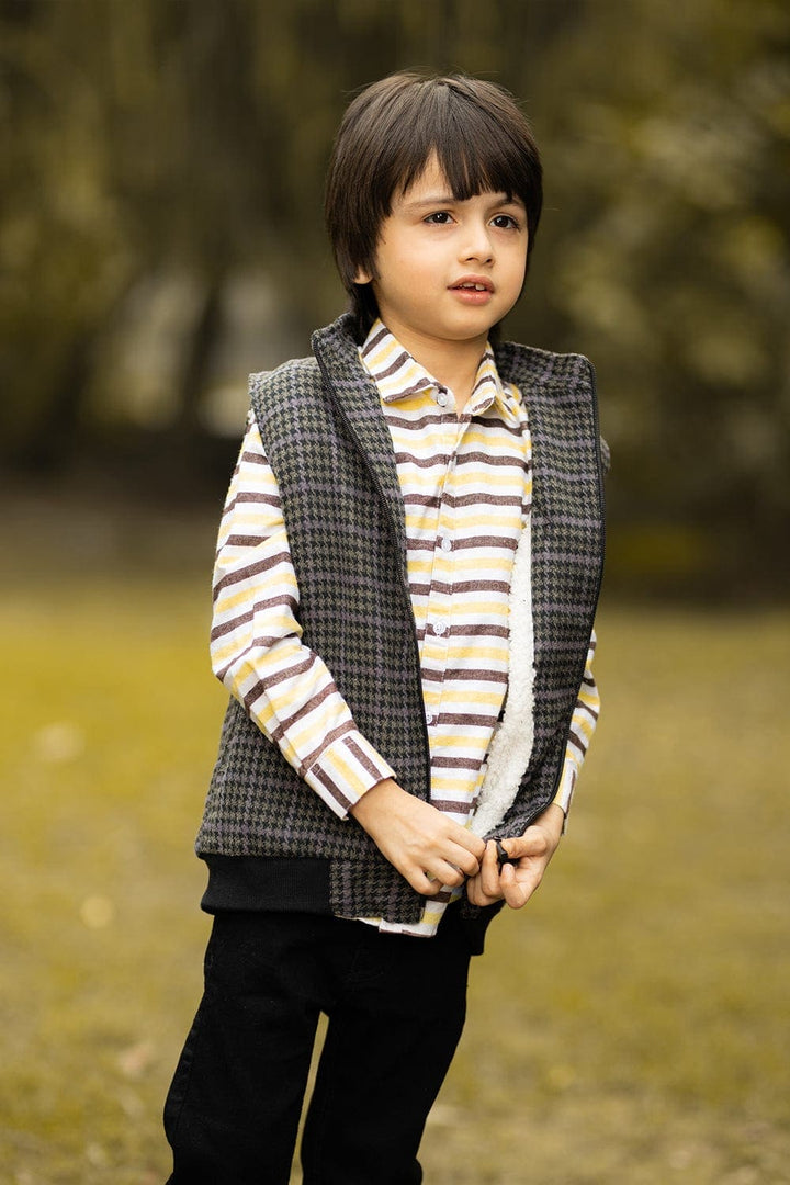 Bold Street Store -  Half Sleeve Jacket with Wool Inside