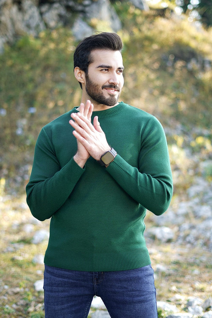 Bold Street Store -  Green Plain Sweater