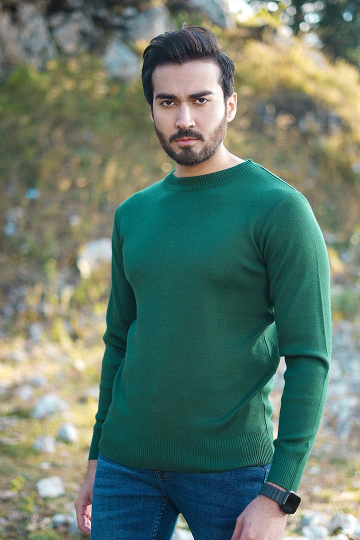 Bold Street Store -  Green Plain Sweater