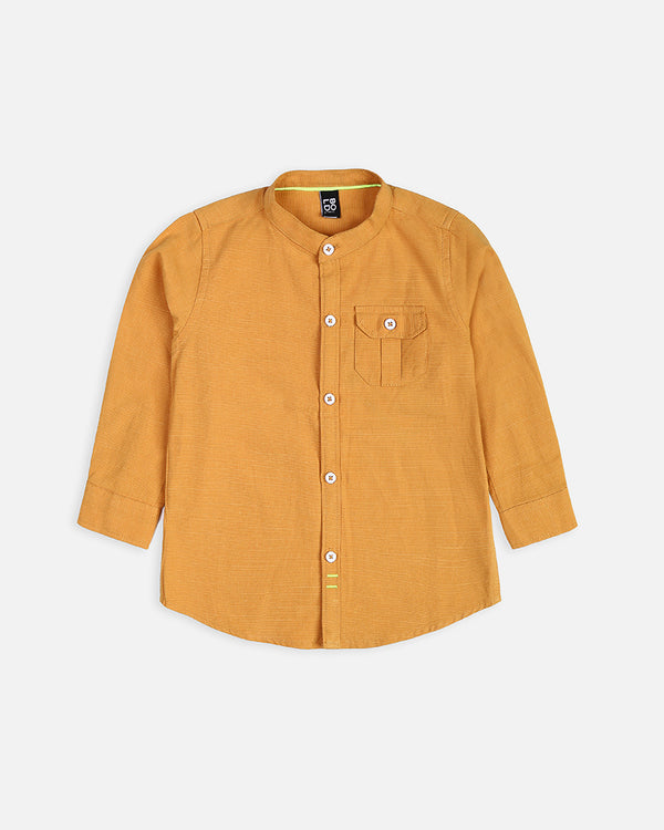 Boys Mustard Causal Shirt