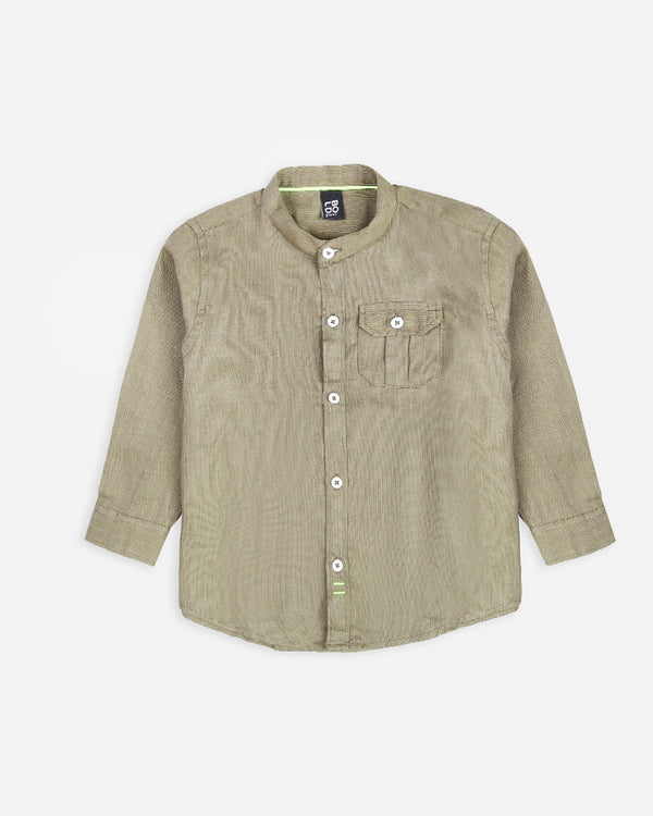 Boys Green Causal Shirt