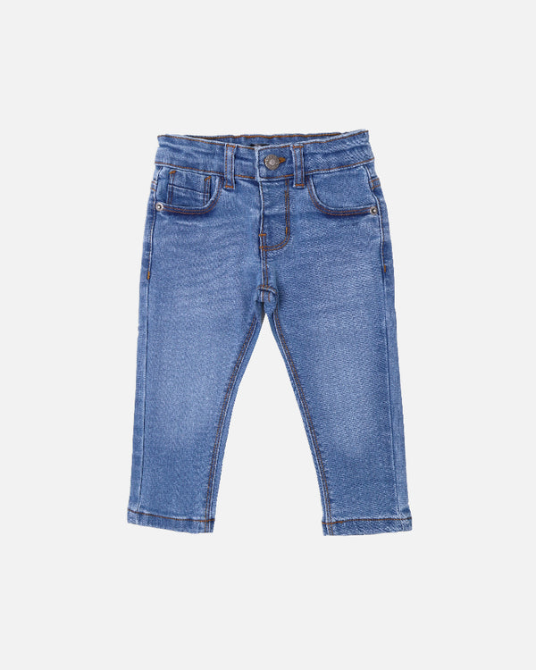 Boys Dark Blue Denim Pant