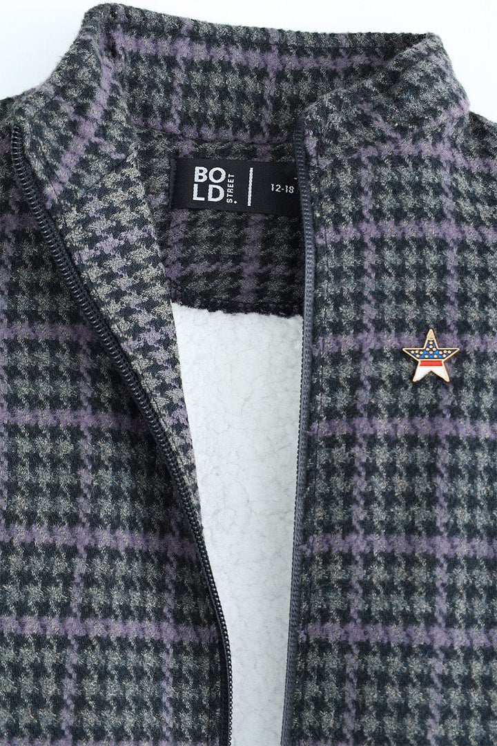 Bold Street Store -  Half Sleeve Jacket with Wool Inside