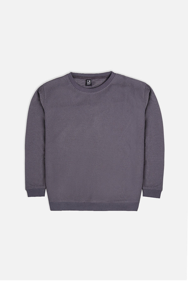 Boys Grey Thermal Sweat Shirt
