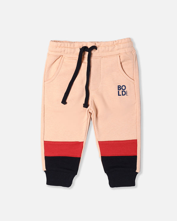 Boys Orange Panelled Trouser