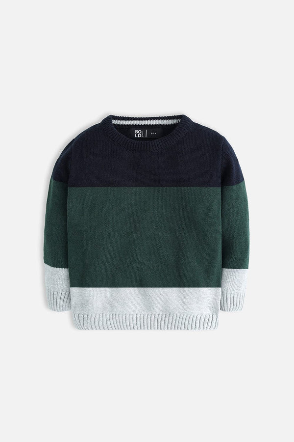 Bold Street Store -  Multi Panel Full Sleeve Sweater