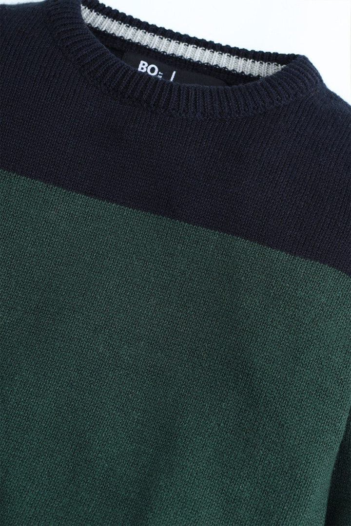 Bold Street Store -  Multi Panel Full Sleeve Sweater