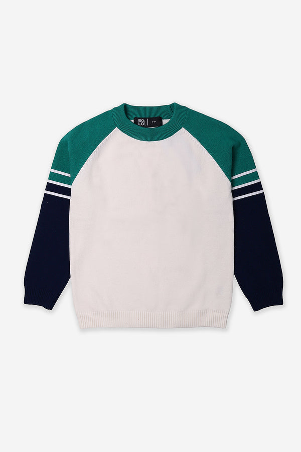 Boys Off White Sweater