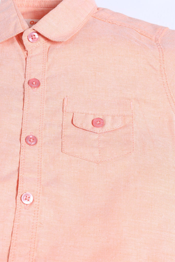 Bold Street Store -  Orange Casual SHirt Pocket