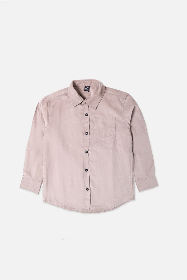 Boys Light Grey Casual Shirt