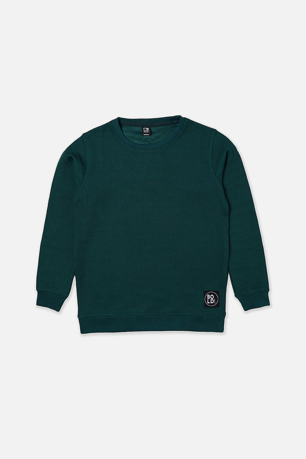 Boys Green Sweat Shirt