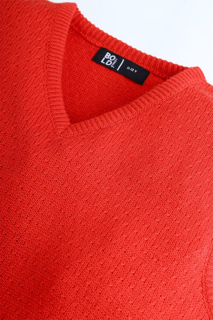 Bold Street Store -  V Neck Half Sleeve Sweater