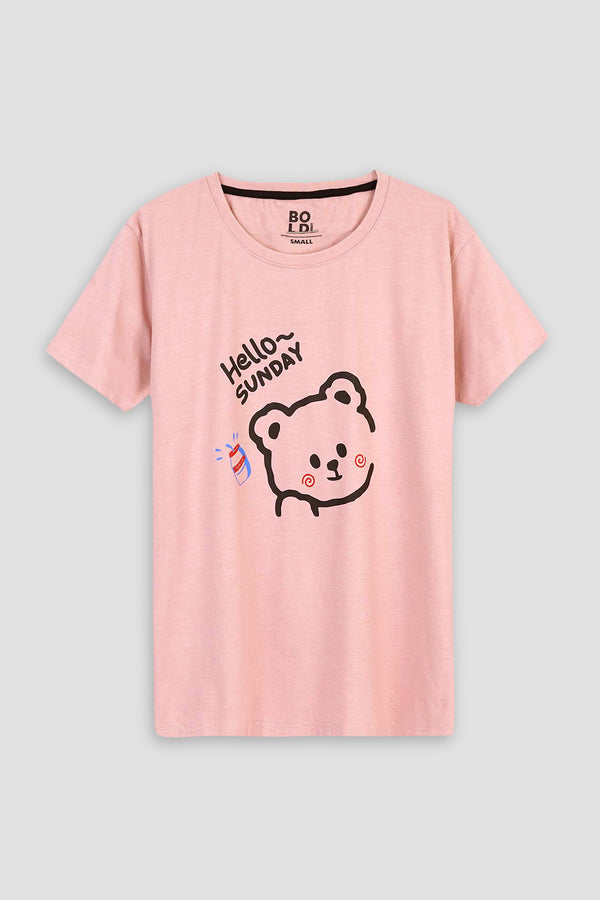 Pink t-shirt with Holle Sunny