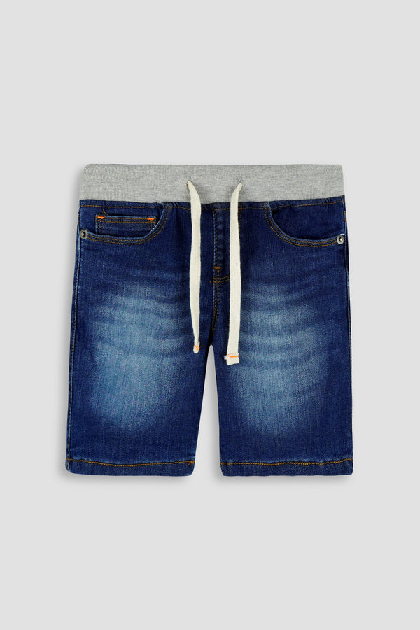 Mid blue Denim Boys Shorts