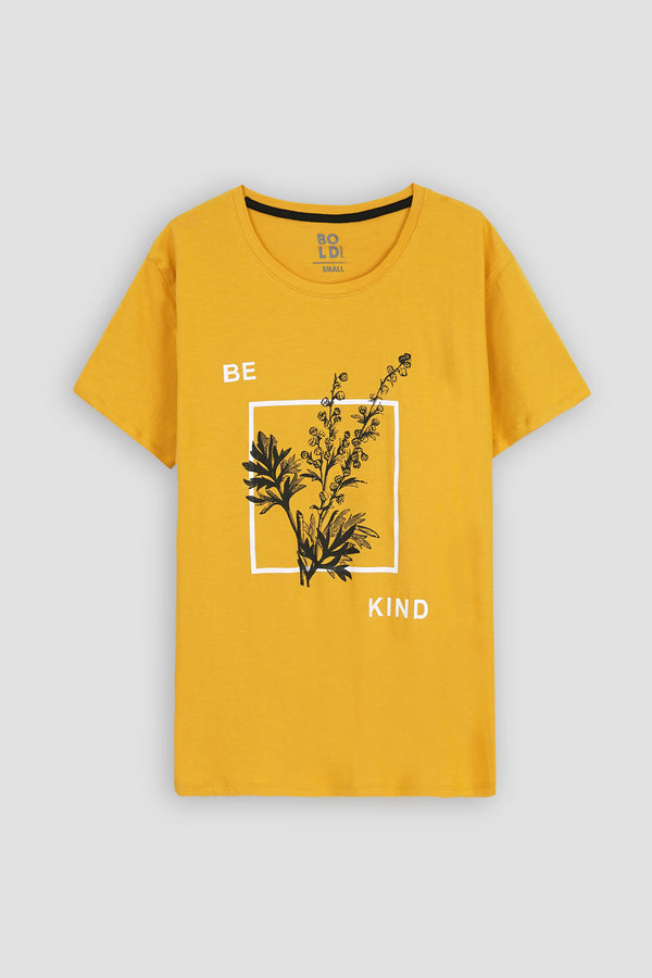 Yellow T-shirt with Be King