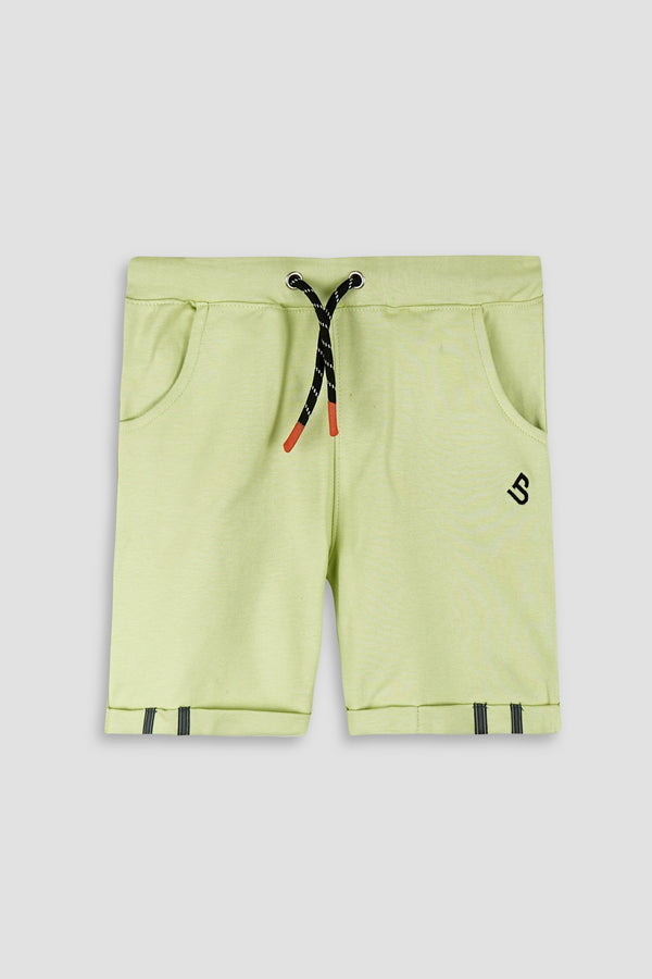 Light Green Embroided Boys Short