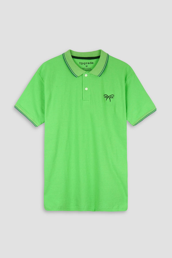 Light Green Men Polo Shirts