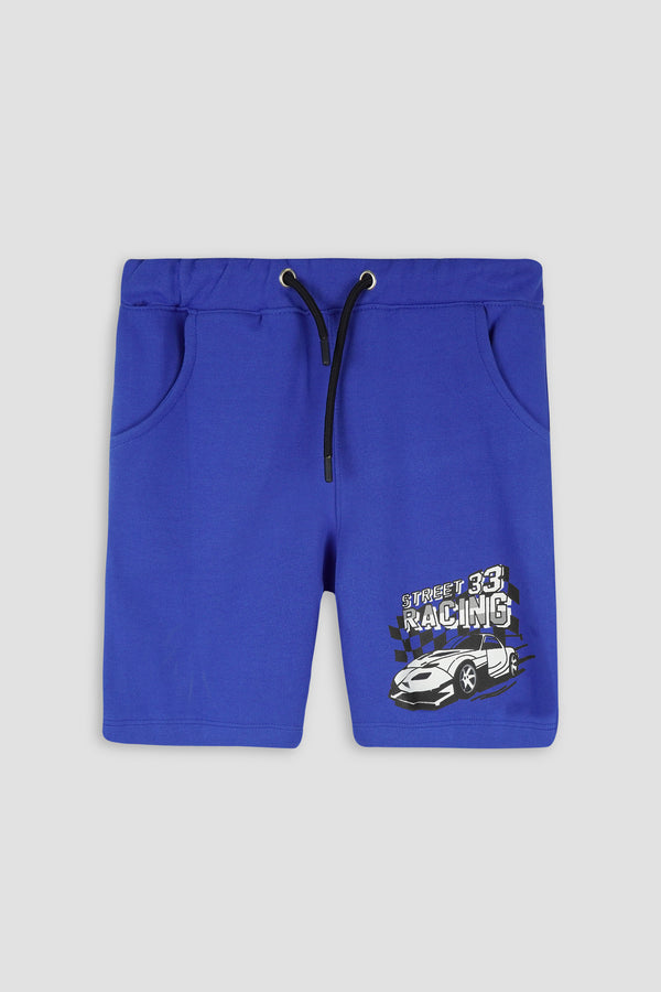 Royal Blue Boys Graphic Short