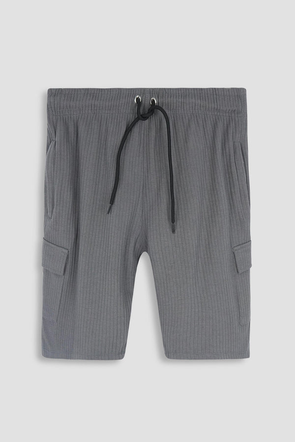 Men Grey Self Lining Shorts