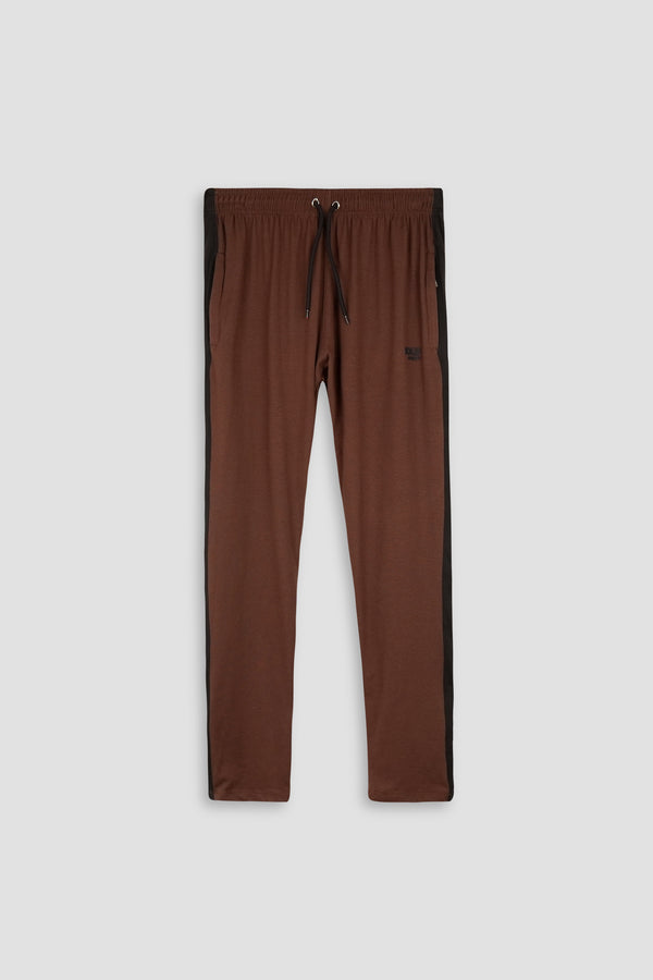 Men Brown Toruser with Black Panel