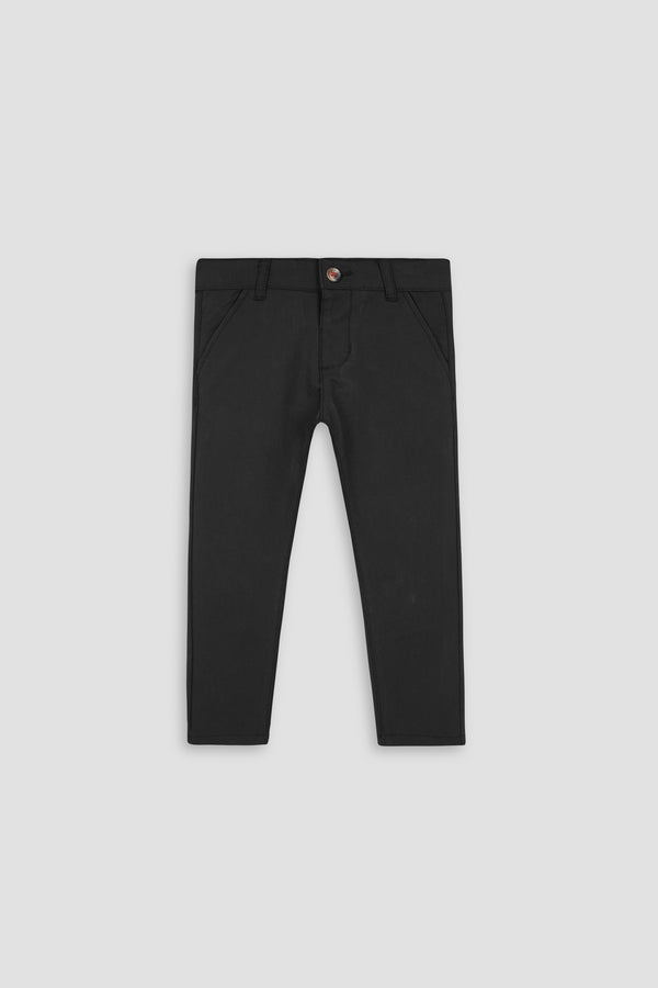 Boys Black Cotton Pants