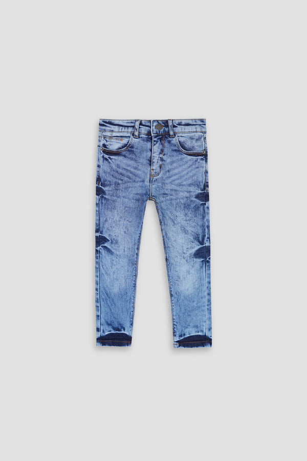 Boys Denim Faded Blue Pant