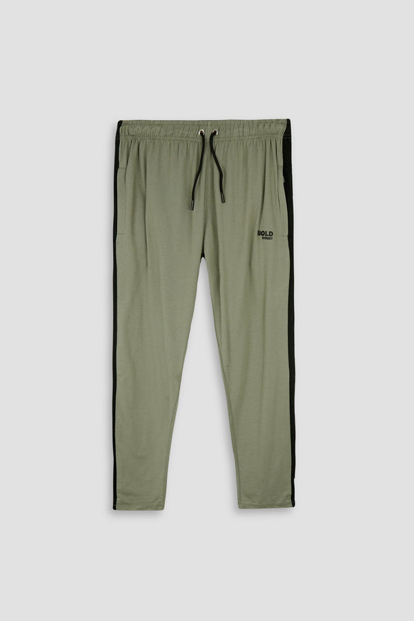 Men Olive With Penaled Trouser