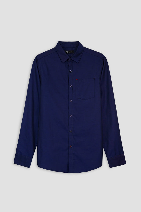 Men Navy Casual Shirt