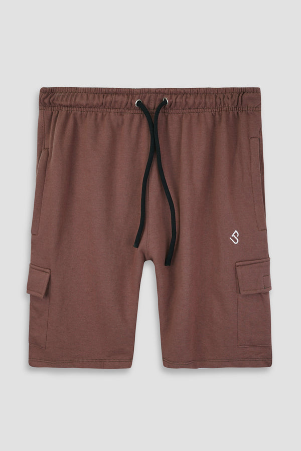 Men Brown Tow Quarter Fashion Cargo Shorts