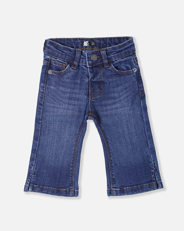 Girls Blue Bell Bottom Denim Pant