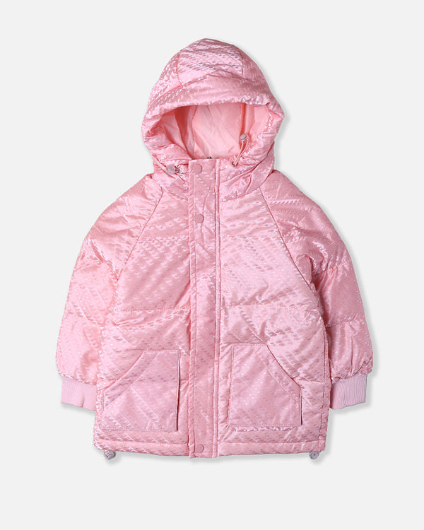 Girls Pink Jacket With Hood