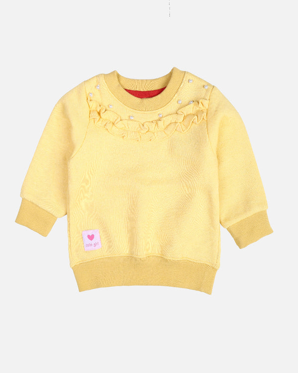 Girls Yellow Sweat Shirt