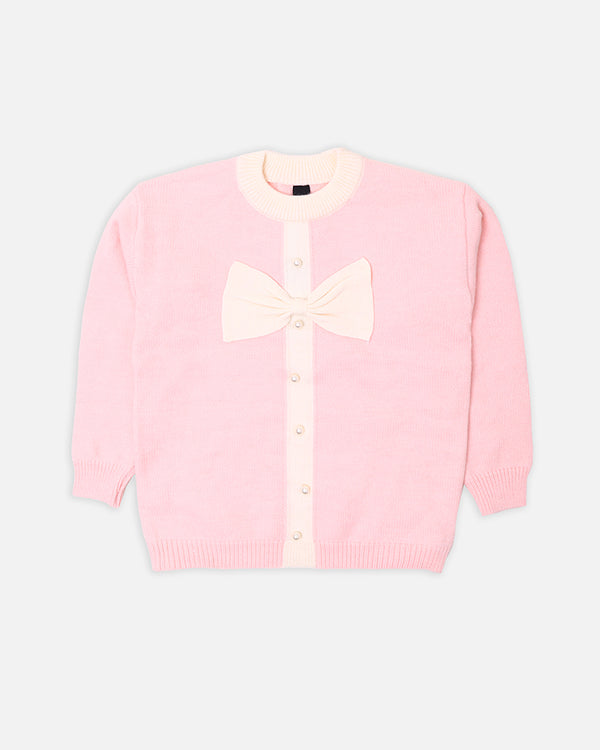 Girls Peach Sweater