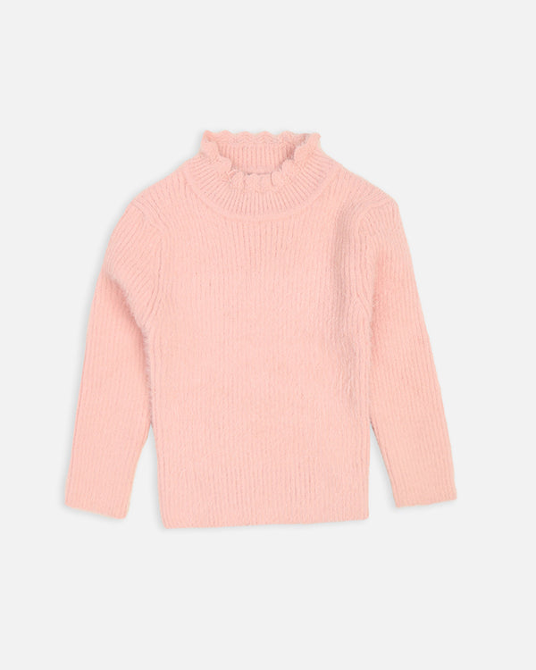 Girls Light Pink Sweater