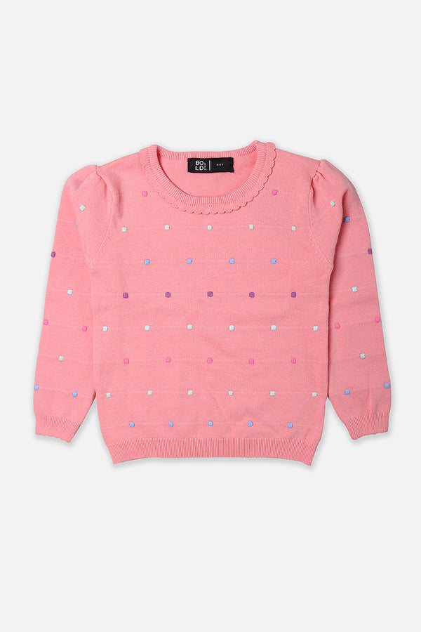Girls Pink Sweater