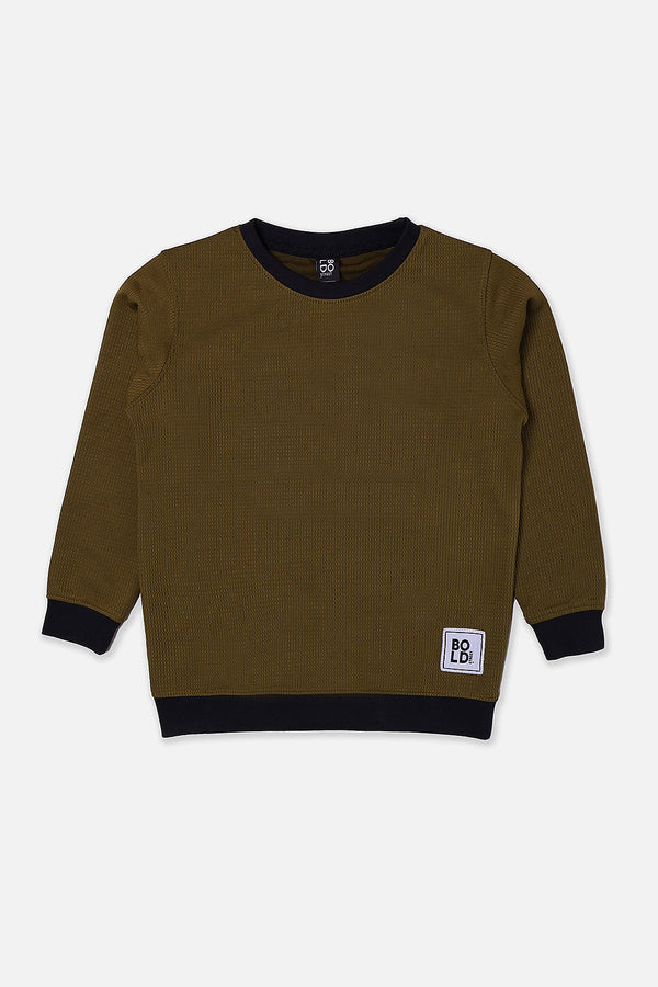 Girls Brown Sweat Shirt