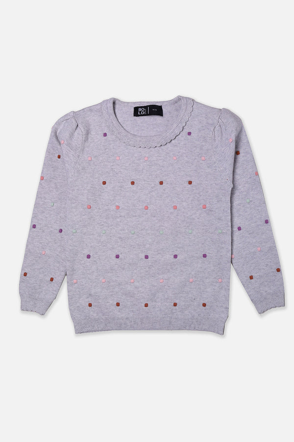 Girls Grey Sweater