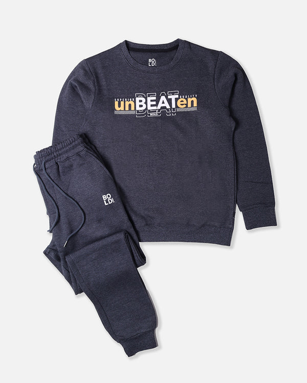 Mens Charcoal Unbeaten Printed Track Suit