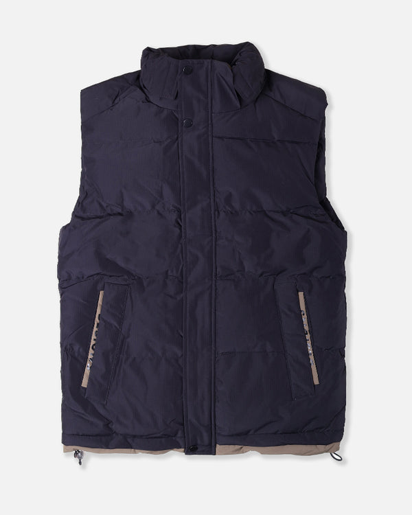 Sleeveless Puffer Jacket With Hood