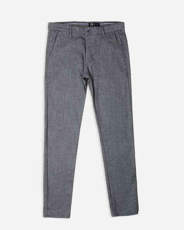 Mens Charcoal Cotton Chino Pent