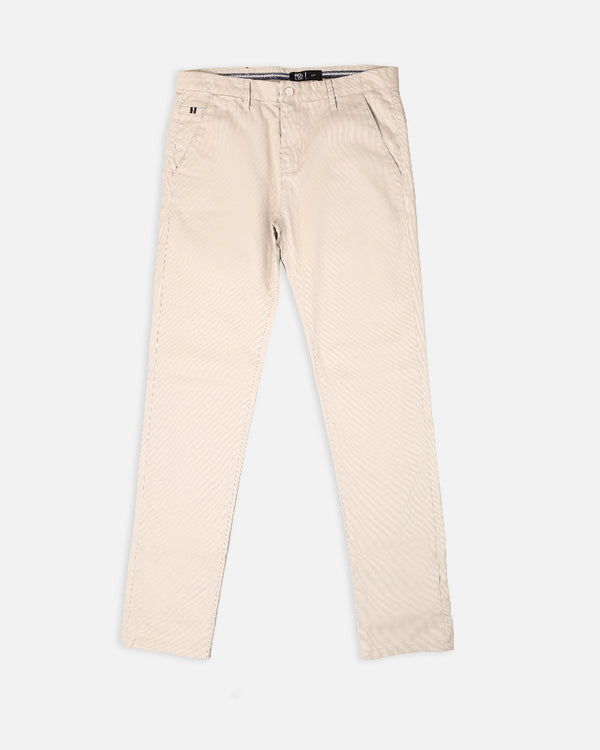 Mens Beige Cotton Chino Pant