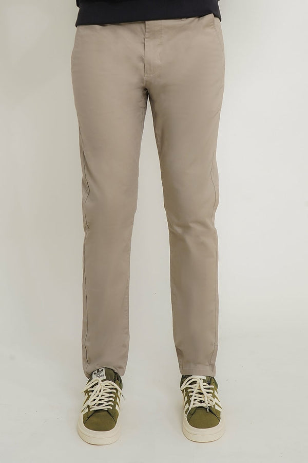 Men Khaki Cotton Chino Pant
