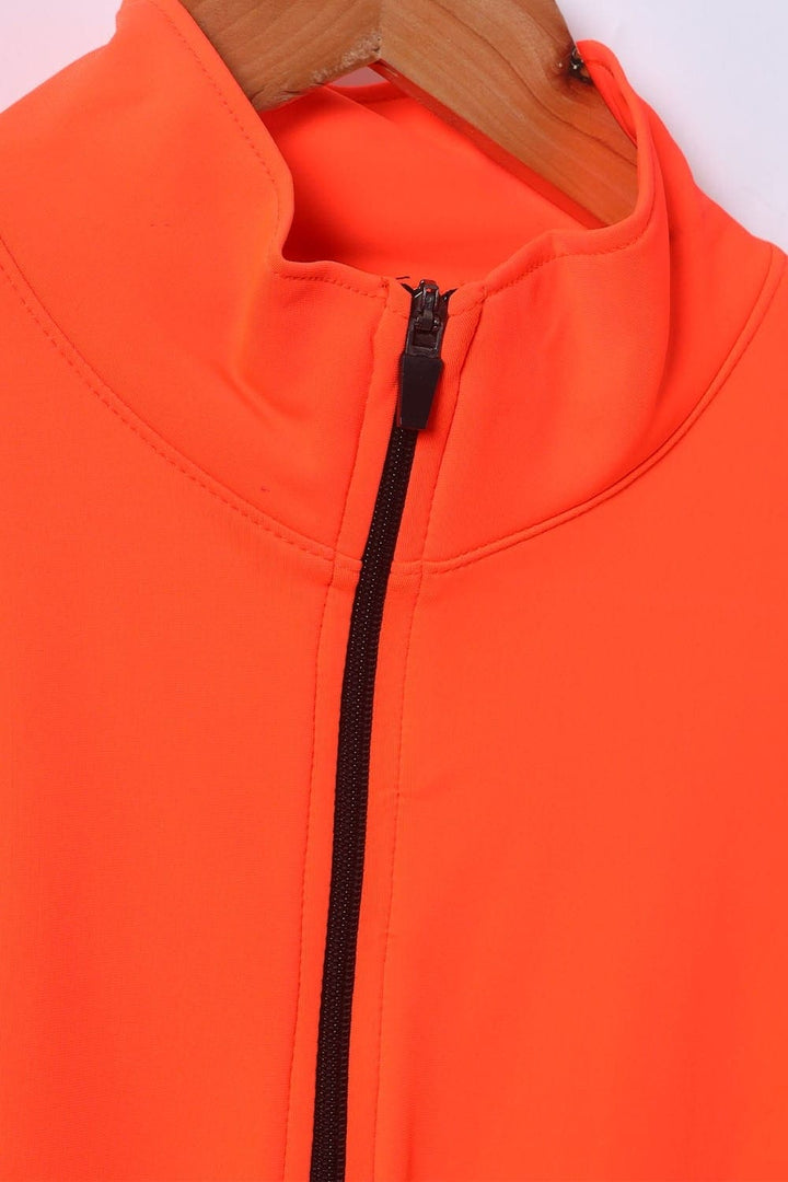 Bold Street Store -  Sweat Proof Flexible Neon Orange Gym Wear Zipper