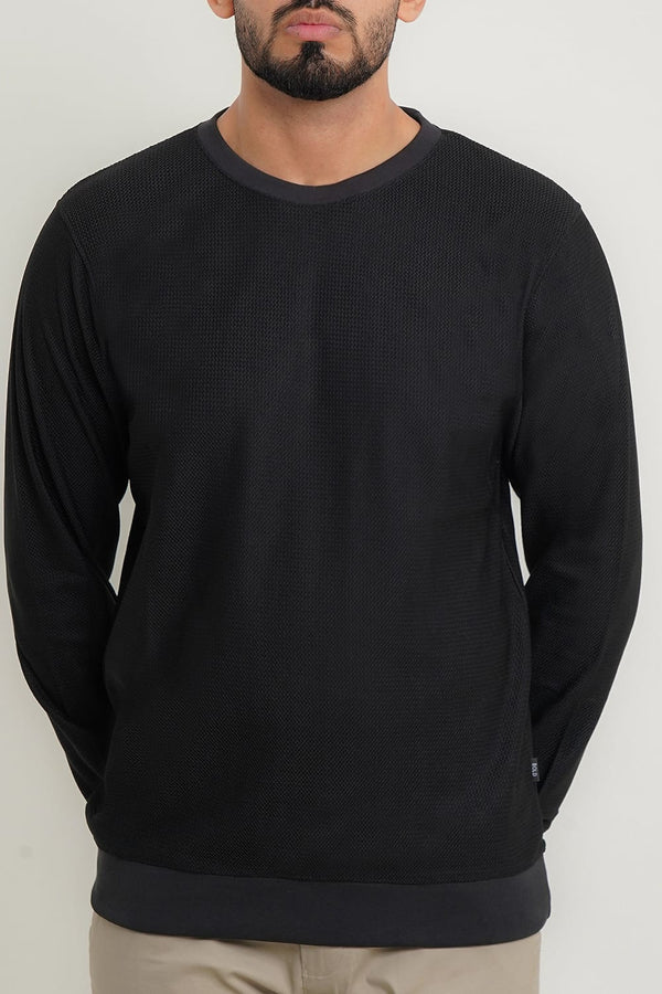 Mens Black Sweat Shirt