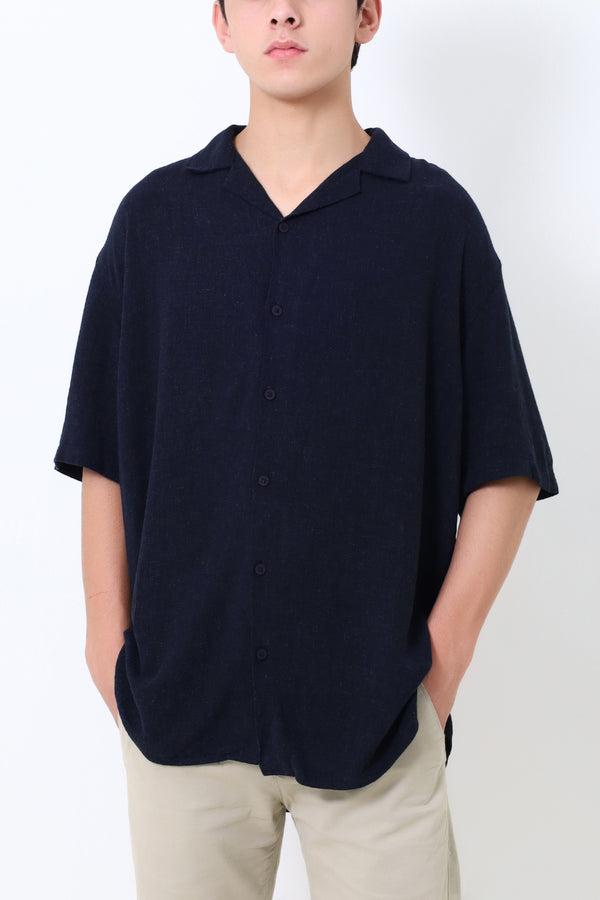 Mens Black Safari Shirt