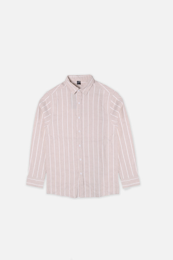 Men Cream Lining Casual Shirt