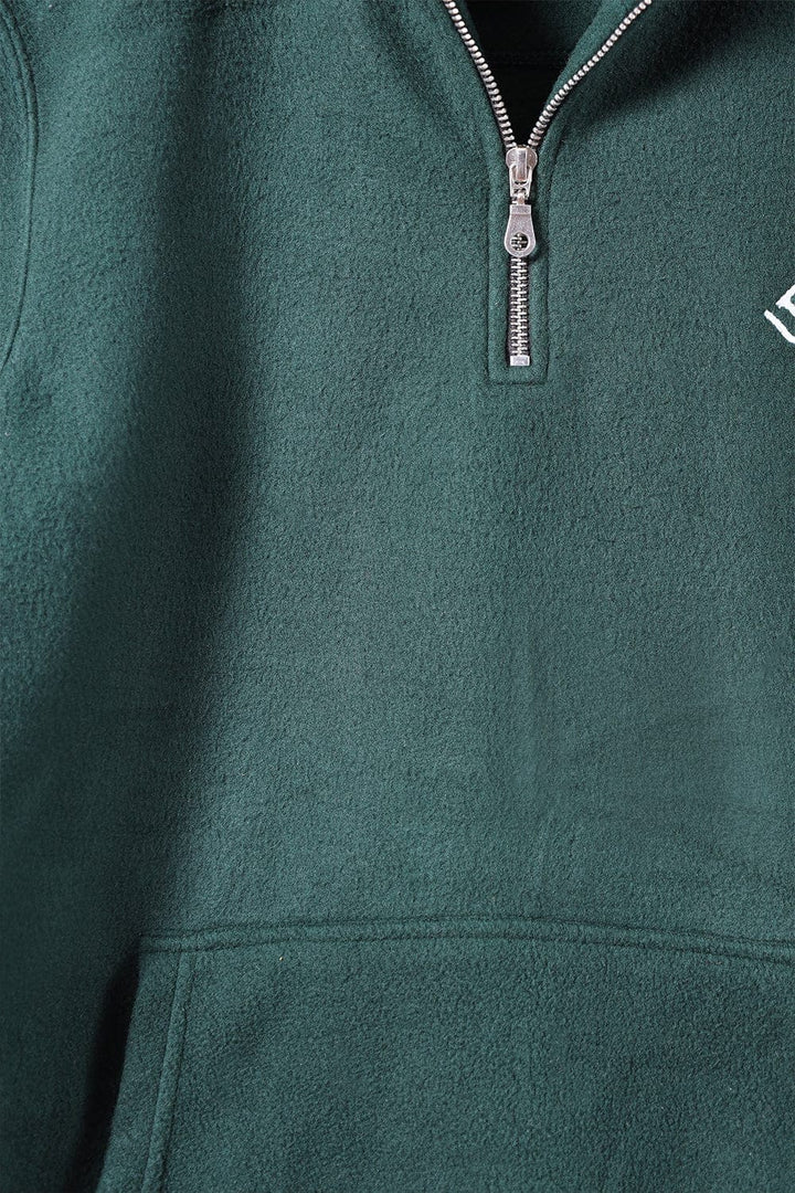 Bold Street Store -  Green Sweat Shirt with Pull Up Zip