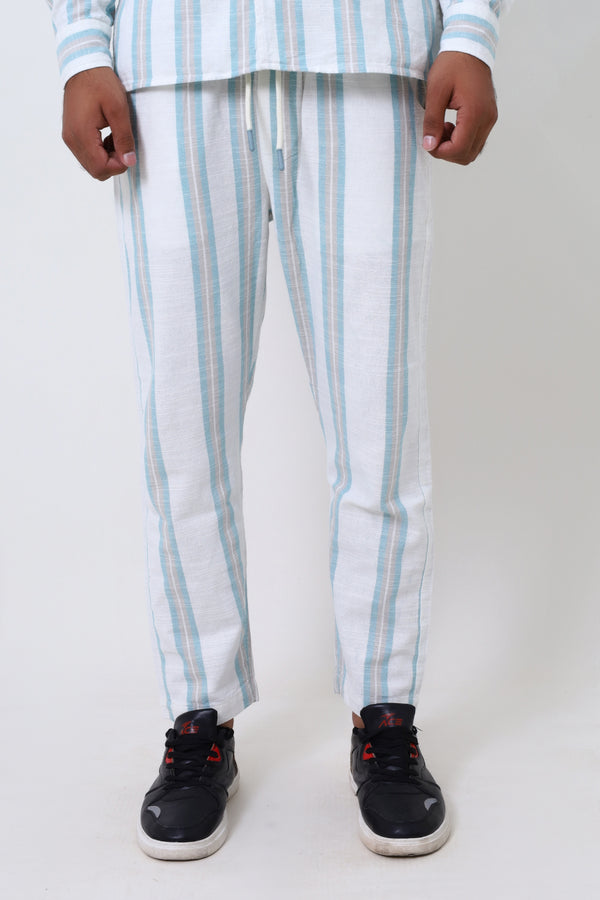 Men White Lining Trouser