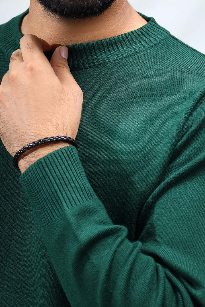 Bold Street Store -  Green Plain Sweater