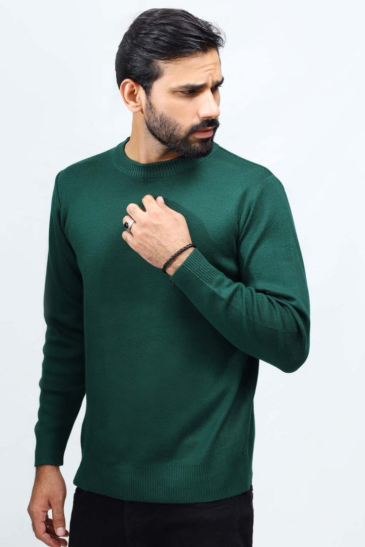 Bold Street Store -  Green Plain Sweater